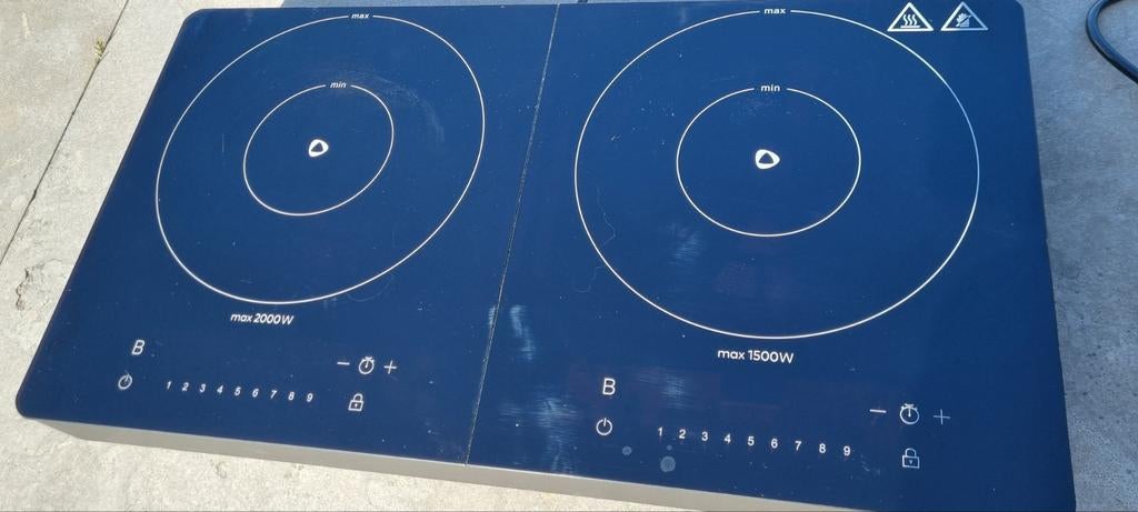 Silvercrest Mobiele Dubbele Inductie Kookplaat - Z.G.A.N., Witgoed en Apparatuur, Kookplaten, 3 kookzones of minder, Ophalen of Verzenden