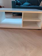 Witte salontafel met opbergvakken voor IKEA bakken, Huis en Inrichting, 100 tot 150 cm, Minder dan 50 cm, Rechthoekig, 50 tot 100 cm