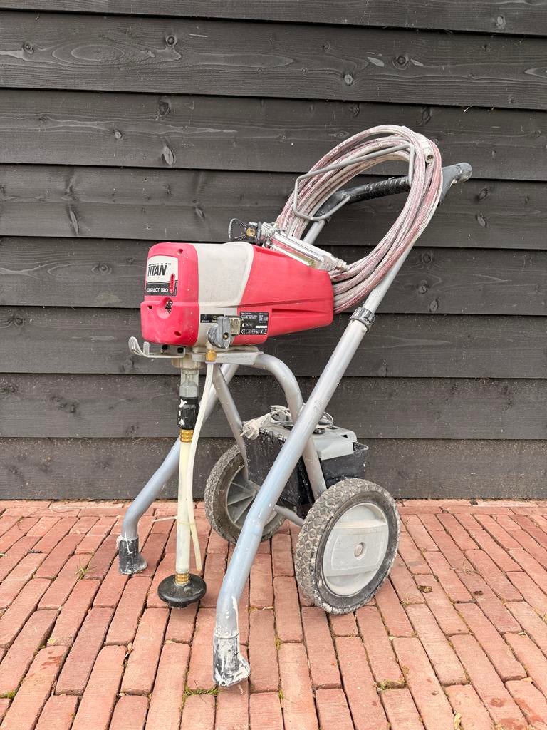 Titan Compact 190 verfspuit, Doe-het-zelf en Verbouw, Ophalen, Gebruikt, Verfspuit of Verfpomp