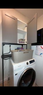 Ikea wasmachinr kast enhet, Ophalen of Verzenden, Zo goed als nieuw, 1200 tot 1600 toeren, 85 tot 90 cm