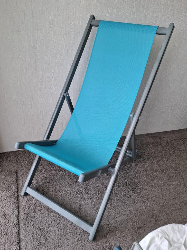 2 Matexa strandstoelen, Ophalen of Verzenden, Zo goed als nieuw, Aluminium, Verstelbaar