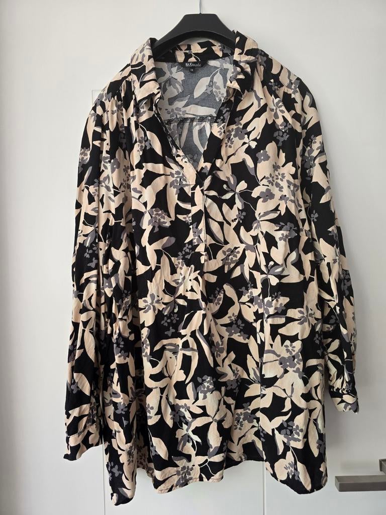 Mooie blouse MS mode maat 54, Ophalen, Zo goed als nieuw, Maat 46/48 (XL) of groter, Zwart
