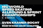 THIALF WK SCHAATSEN 8 maart. 2 tickets incl. parkeerkaart P4, Twee personen, Maart