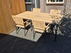 Gloster Nexus 4 persoons tuinset, Ophalen, 4 zitplaatsen, Gebruikt, Teakhout