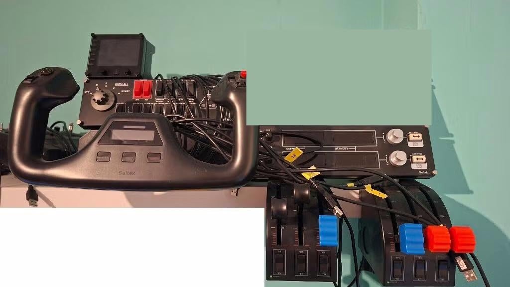 Saitek / Logitech cockpit, Ophalen of Verzenden, Gebruikt, Logitech Saitek