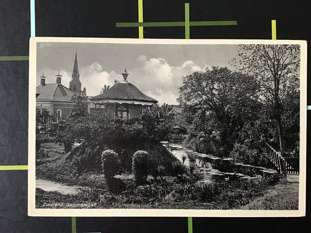 Zuidland het Jammergat 1934, Verzenden, 1920 tot 1940, Gelopen, Zuid-Holland