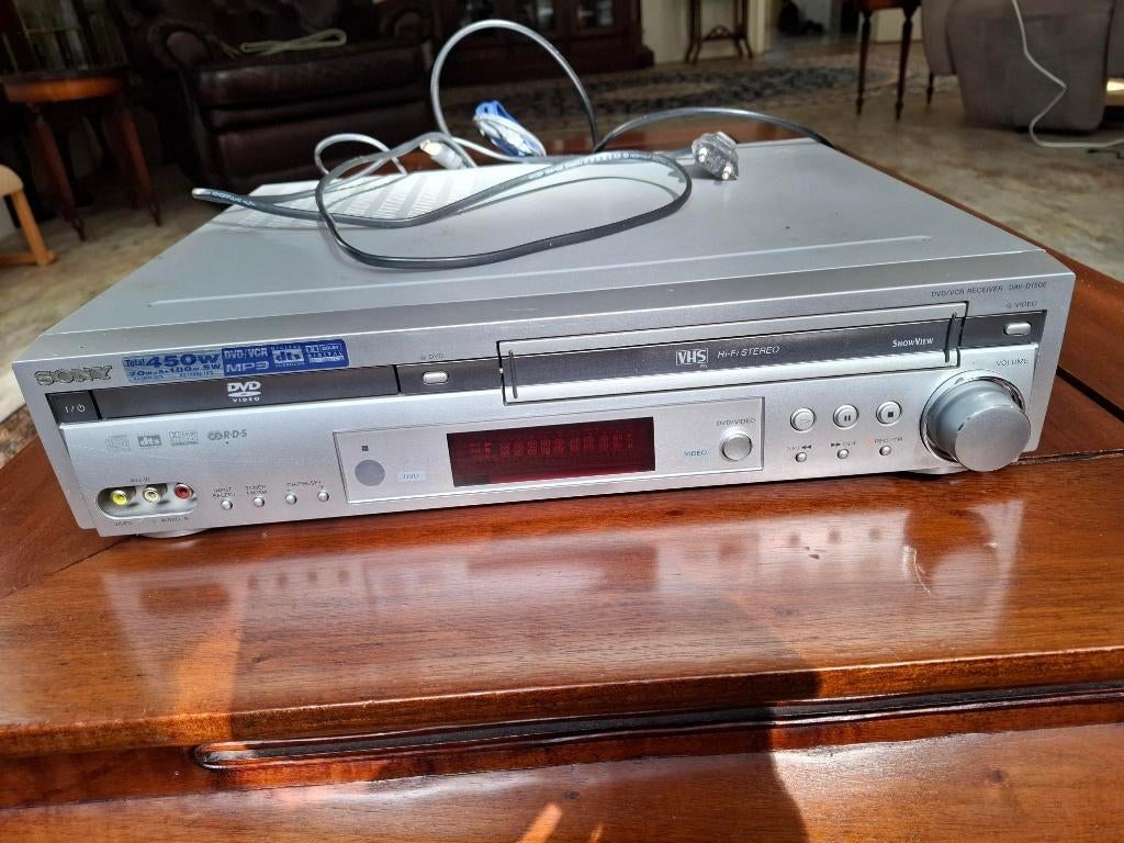 Sony DAV-D150E DVD/VHS videospeler, Audio, Tv en Foto, Videospelers, Ophalen, Gebruikt, VHS-speler of -recorder