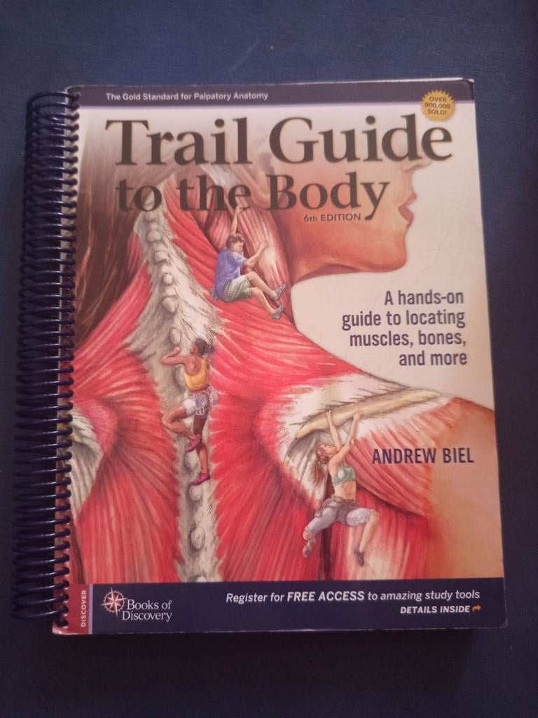 Trail Guide to the Body - 6e editie Anatomieboek, Boeken, Gelezen, Andrew Biel, Beta, HBO
