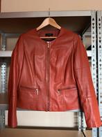 Claudia Sträter Leren Jasje Maat 42 Donker Oranje, Ophalen of Verzenden, Gedragen, Maat 42/44 (L), Oranje
