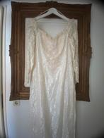 Vintagr trouwjurk, Kleding | Dames, Trouwkleding en Trouwaccessoires, Ophalen of Verzenden, Gedragen, Beige, Trouwjurk