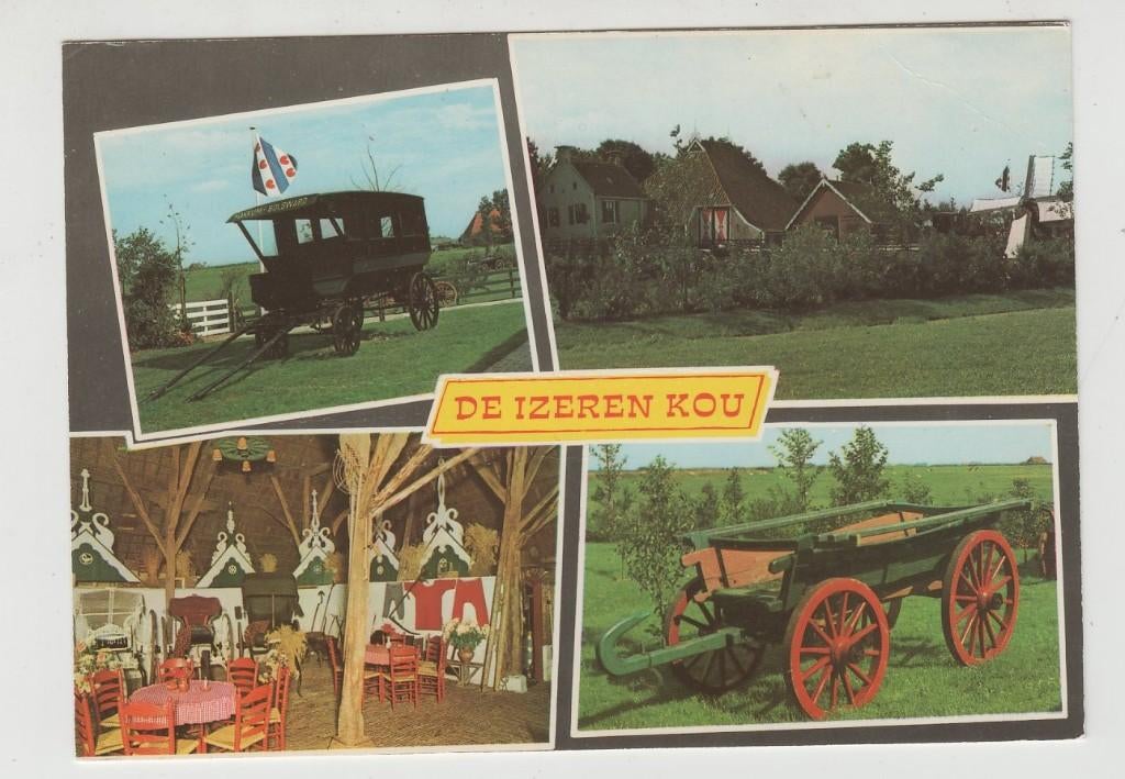 Allingawier 4 luik Boerderij de Izeren Kou Ongelopen, Verzenden, 1980 tot heden, Ongelopen, Friesland