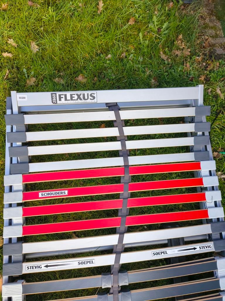 Elektrische bedbodem Flexus met afstandsbediening, Huis en Inrichting, Ophalen, Gebruikt, 90 cm, Eenpersoons