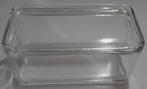 Vintage helderglazen koelkast schaal., Antiek en Kunst, Ophalen of Verzenden