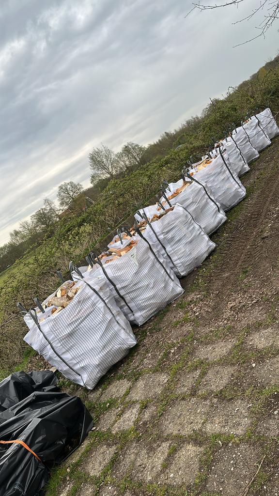 Brandhout haardhout vers gekloofd in Bigbags, Minder dan 3 m³, Ophalen, Overige houtsoorten, Blokken