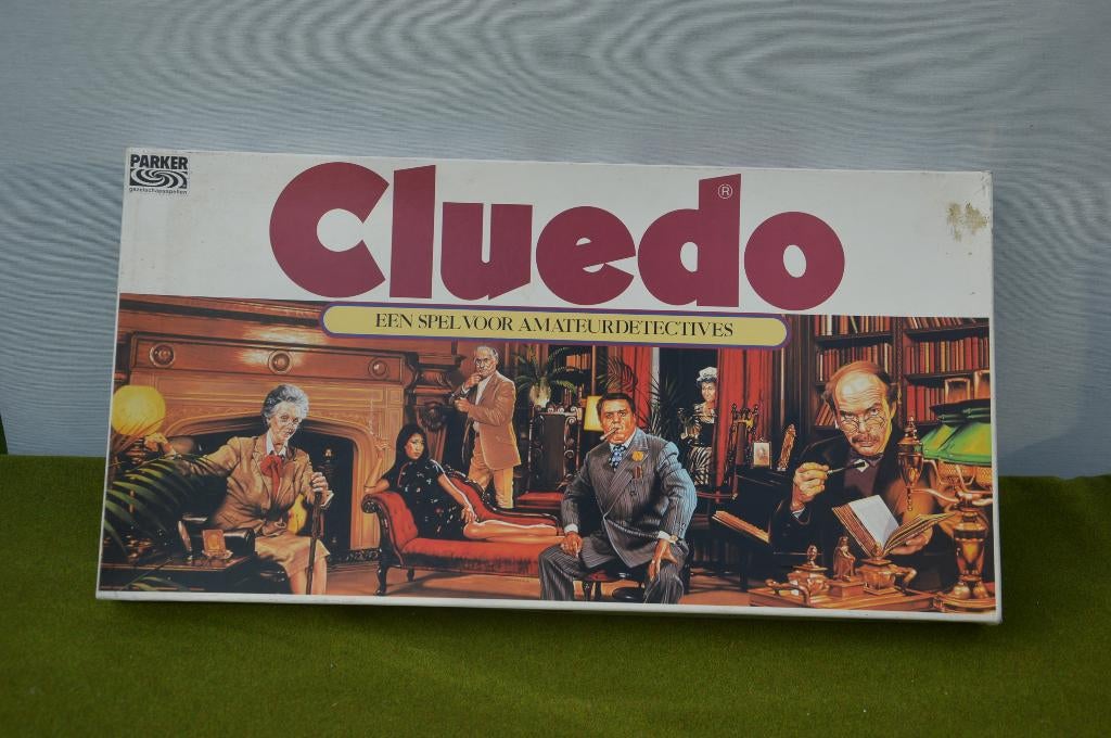 Vintage bordspel Cluedo Parker 1987 een spel voor amateurdet, Vijf spelers of meer, Ophalen of Verzenden, Gebruikt, Parker