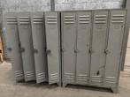 Vintage metalen lockers - 2 delen van 4 (8 deuren), Ophalen, Gebruikt