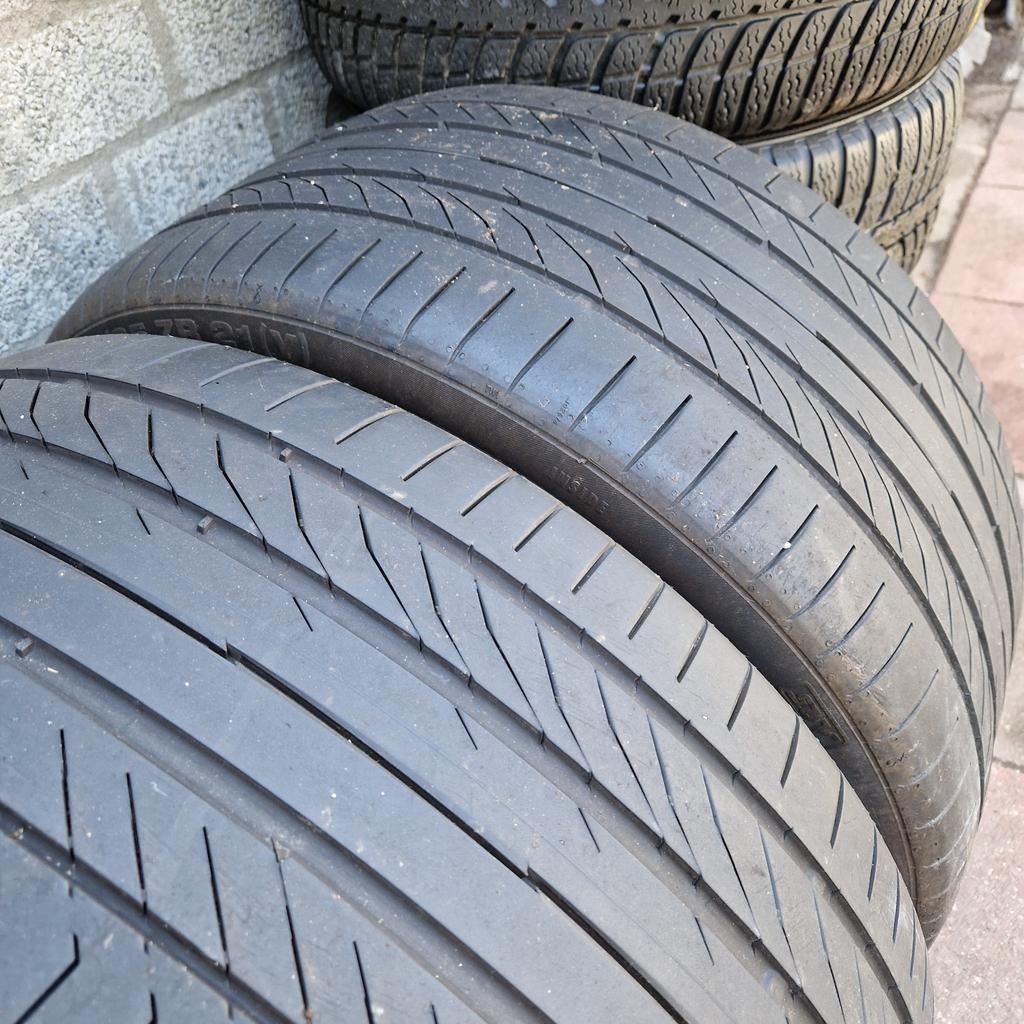 2x Zomerbanden 295/35 ZR21 (103Y) - Goede Staat, Auto-onderdelen, Banden en Velgen, Gebruikt, 295 mm, Band(en), Personenwagen