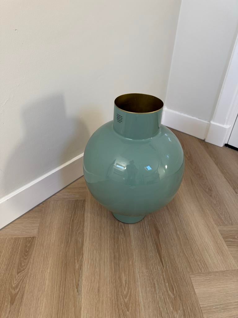 Blauwe Pip Studio vaas, 42 cm, zo goed als nieuw, Blauw, Aardewerk of Porselein, Ophalen of Verzenden, Zo goed als nieuw