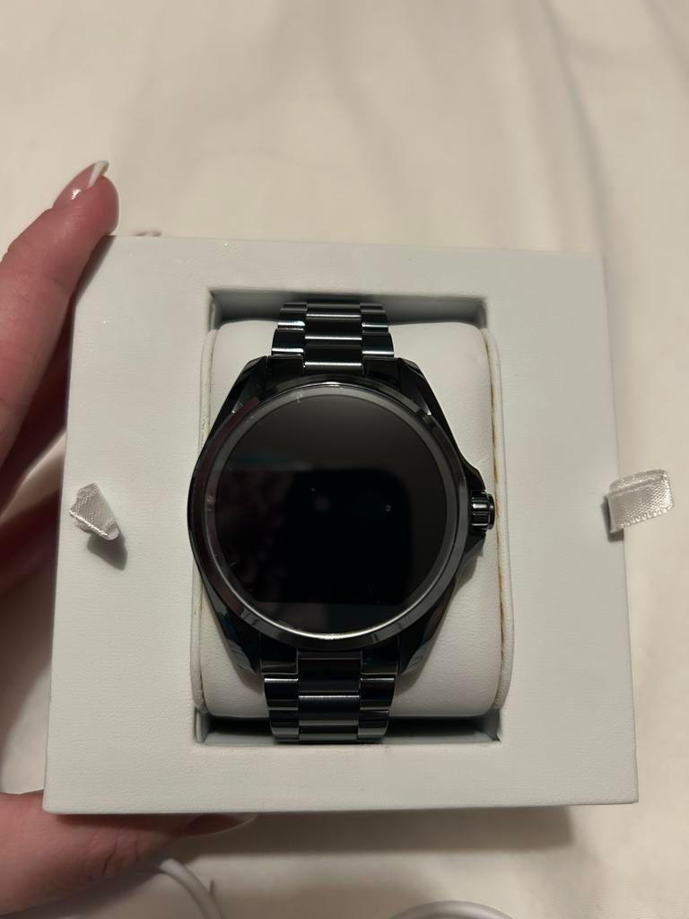 Michael Kors Smartwatch - Nette staat en werkt perfect, Ophalen, Gebruikt, Zwart, Android