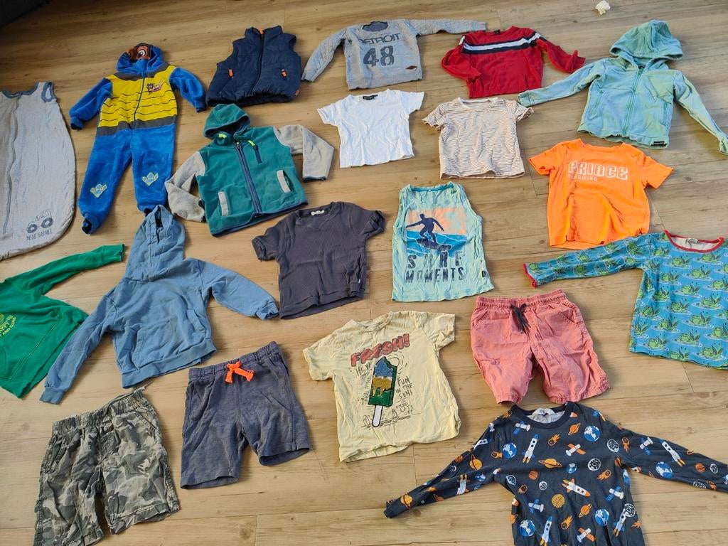 20-delig kledingpakket jongen maat 110/116 paw patrol onesie, Kinderen en Baby's, Ophalen of Verzenden, Gebruikt, Jongen