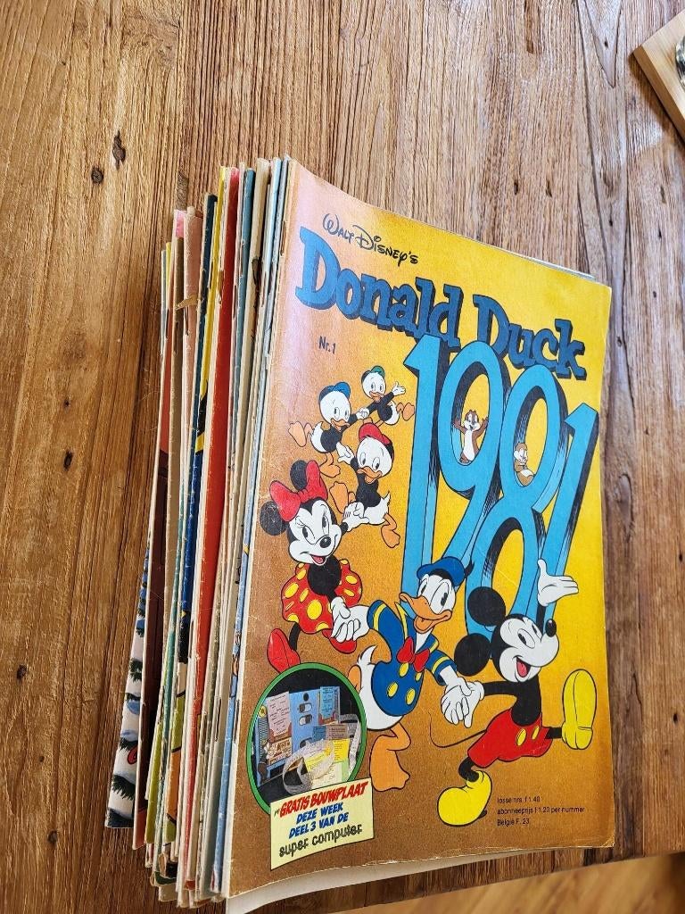 Complete jaargang 1981 Donald Duck, Gelezen, Complete serie of reeks, Walt disney, Ophalen of Verzenden