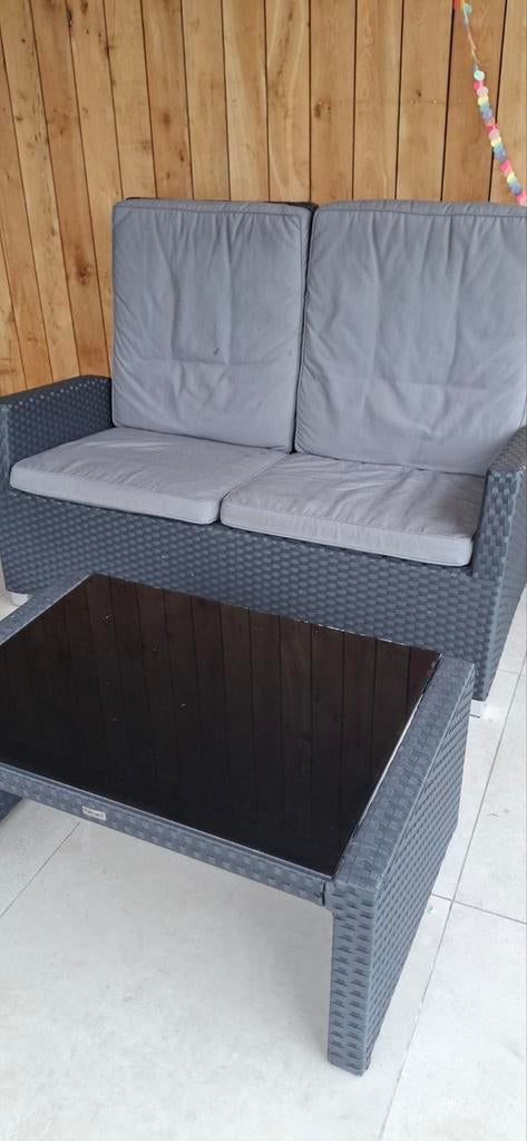 Loungeset, Ophalen of Verzenden, Gebruikt, Kunststof