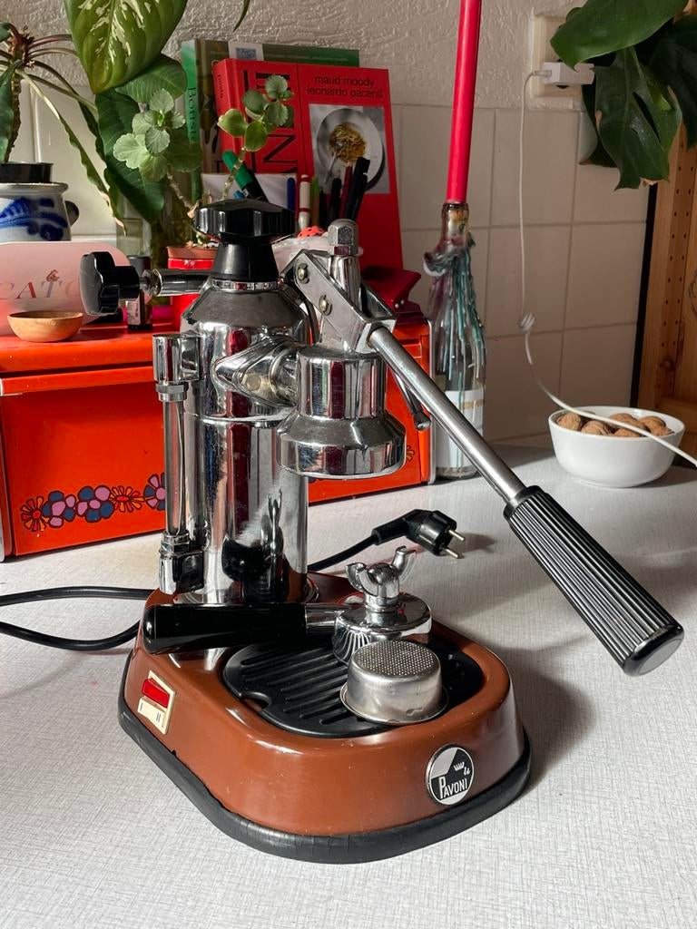 La Pavoni Europiccola, Gebruikt, Espresso apparaat, Gemalen koffie, 1 kopje
