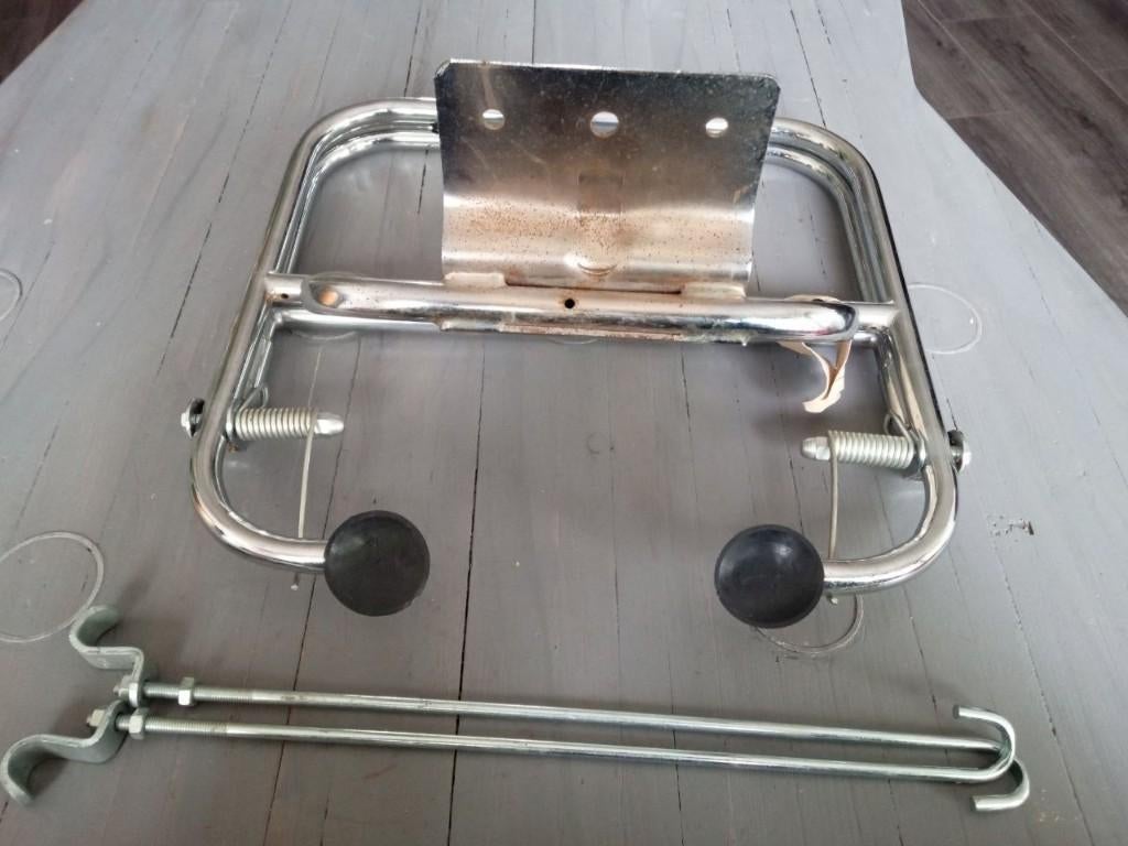 Vespa 125 / 150 32/b Rekje met net chroom, bieden, Ophalen of Verzenden, Gebruikt, Overige typen, Vespa