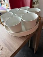 Dienblad met 8  Kruidenpotjes, Huis en Inrichting, Keuken | Potten en Pannen, Ophalen, Gebruikt