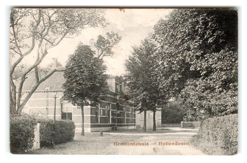 Hellendoorn, Gemeentehuis, Verzenden, 1920 tot 1940, Gelopen, Overijssel