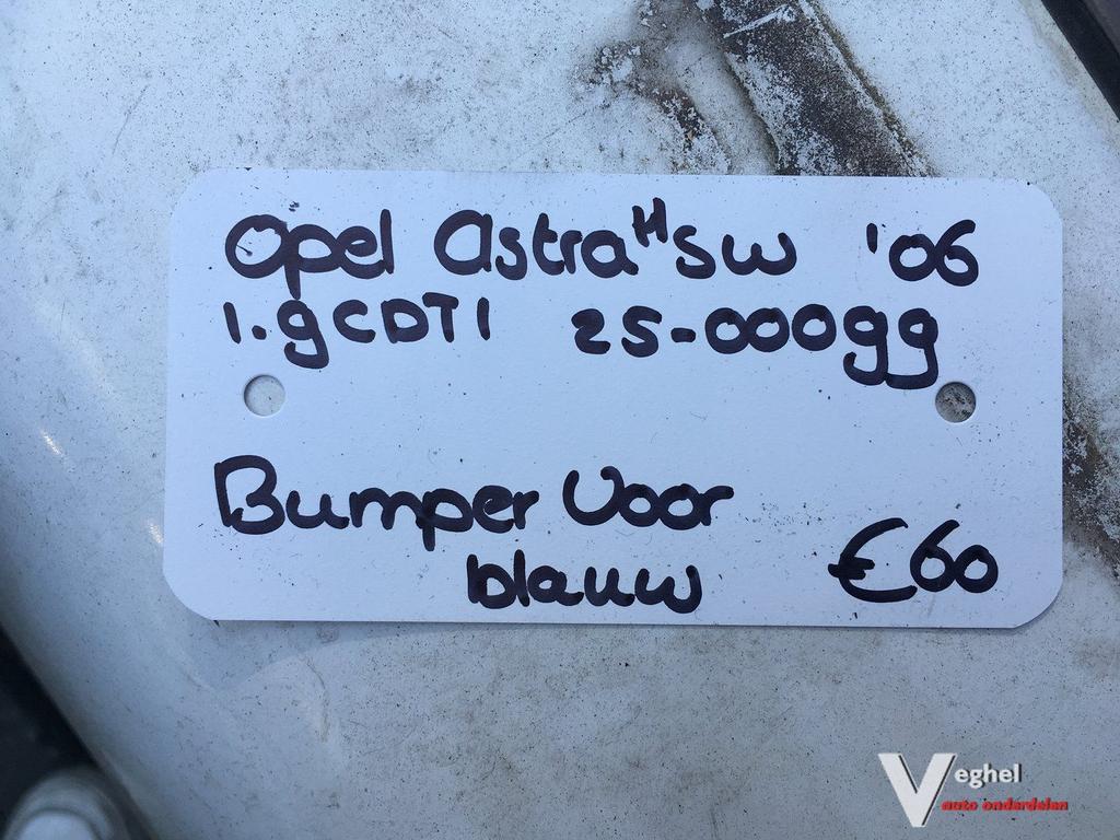 Opel Astra H Sw 1.9 cdti 2006 2500099   Voorbumper