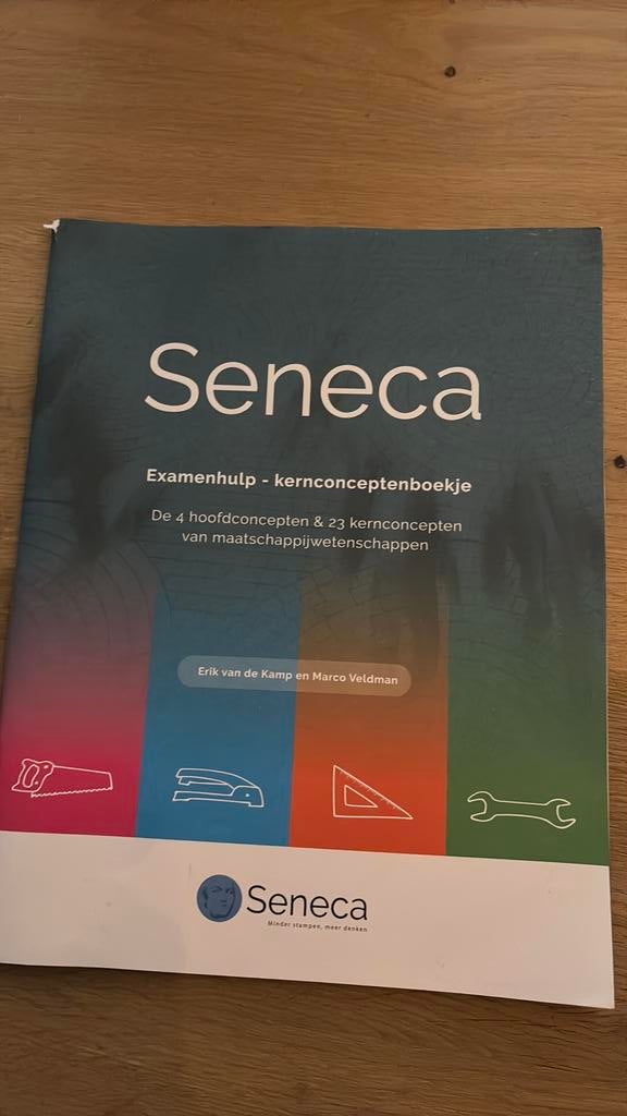Seneca kernconceptenboekje inclusief leerhulp, Boeken, Ophalen of Verzenden, Zo goed als nieuw, Erik van de Kamp, Nederlands