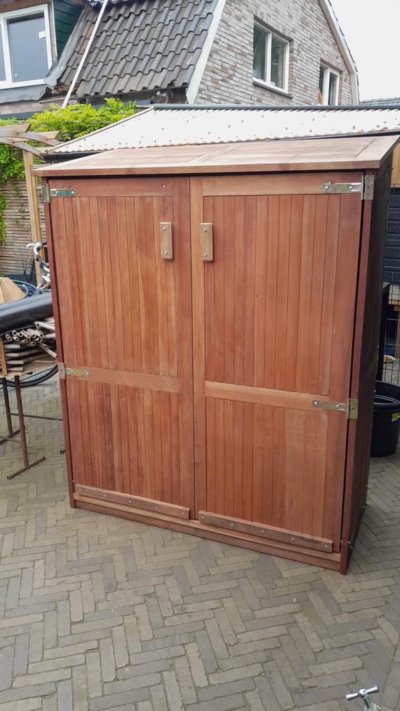 Nieuwe hard houten tuinkast/ berging/ buitenkast, Ophalen, Nieuw, Hout, Overige typen