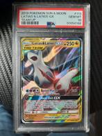 Pokemonkaart psa 10 latos&latias gx 113 team up set, Ophalen, Nieuw, Losse kaart, Foil