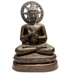 Birmese Boeddha Dharmachakra – Bronzen Beeld 55 cm – Lot 474, Ophalen of Verzenden, Gebruikt