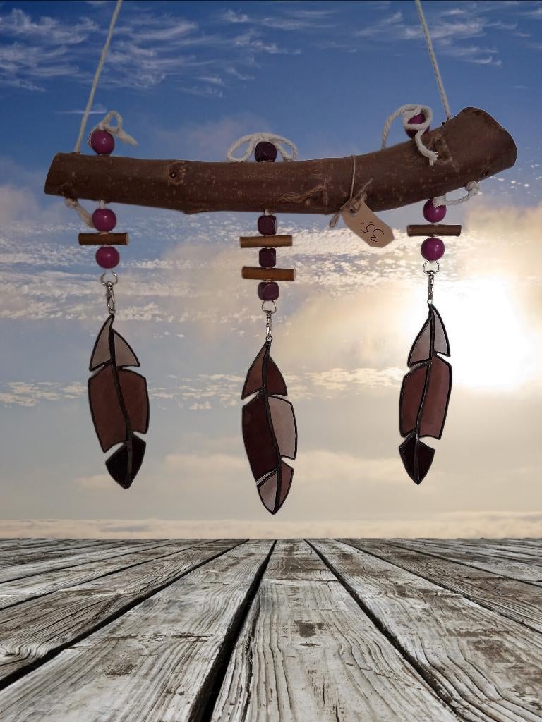 veertjes van glas Tiffany, Antiek en Kunst, Kunst | Overige Kunst, Ophalen of Verzenden