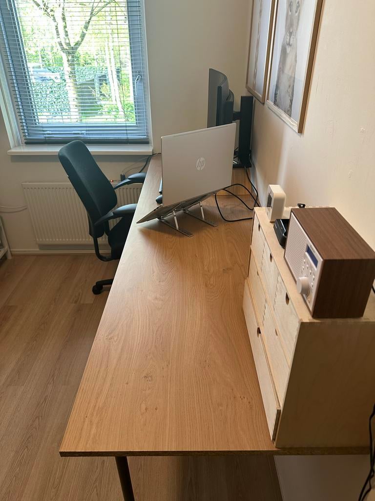 Bureau (blad), Huis en Inrichting, Bureaus, Overige typen, Gebruikt, 210 cm, Hout