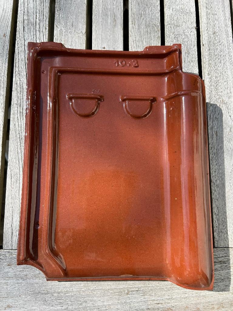 Dakpannen Tuile du Nord verglaasd/glazuur, Ophalen, Steen of Klei, Nieuw, Minder dan 5 m²