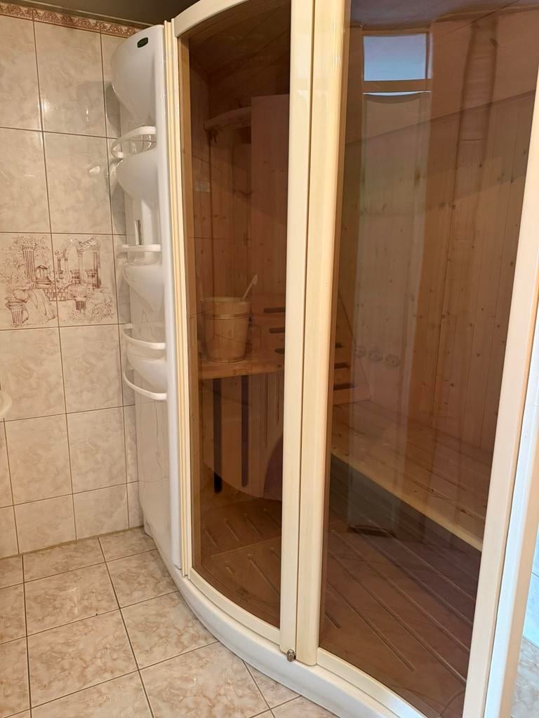 Sauna, nog in goede staat! Weinig gebruikt., Ophalen of Verzenden, Zo goed als nieuw, Complete sauna