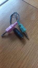 Minijack splitter, Ophalen of Verzenden, Nieuw, Minder dan 2 meter, Luidsprekerkabel