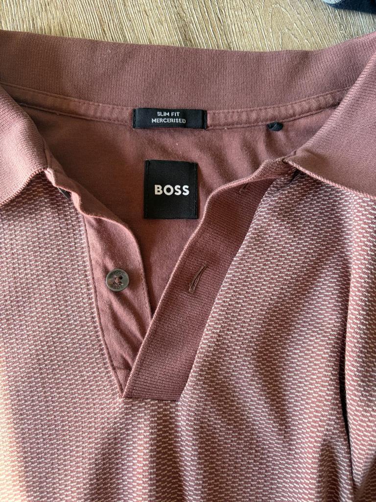 Hugo Boss polo, Kleding | Heren, Polo's, Ophalen of Verzenden, Zo goed als nieuw, Maat 52/54 (L), Rood