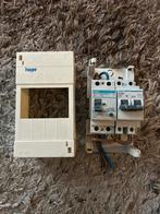 Kleine Hager groepenkast met aardlekschakelaar en automaten, Ophalen of Verzenden, Gebruikt, Overige typen