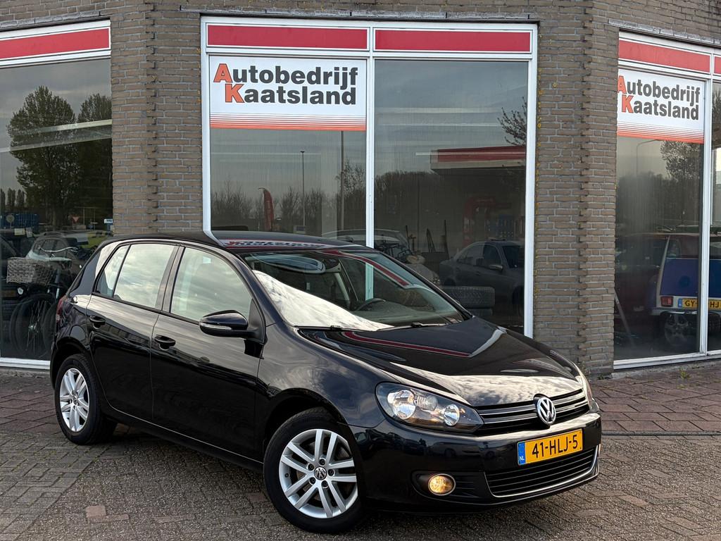 Volkswagen Golf 1.4 TSI Highline - Leer - Navi - Cruise -, Euro 5, Gebruikt, 4 cilinders, Zwart