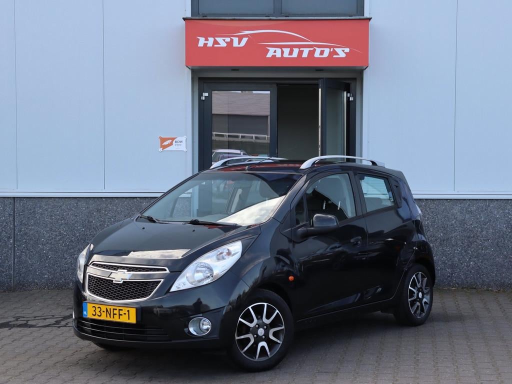 Chevrolet Spark 1.0 16V LS Bi-Fuel airco LM org NL, Auto's, Euro 5, 15 km/l, 4 cilinders, Zwart