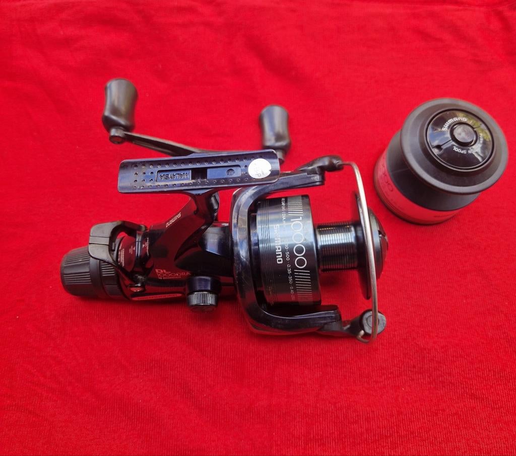 Shimano DL10000RA. Inclusief reservespoel, Watersport en Boten, Hengelsport | Karpervissen, Ophalen, Gebruikt