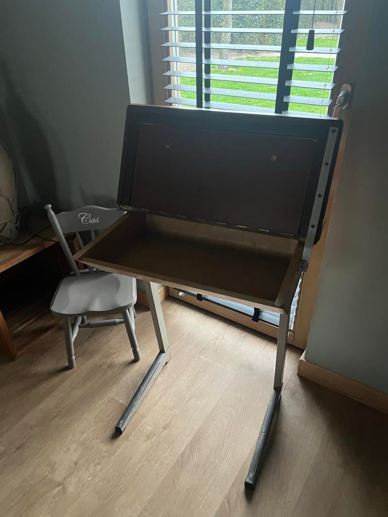 Vintage schoolbankje, Ophalen of Verzenden