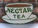 Handgeschilderd houten Nectar Tea bord / Engels thee reclame, Reclamebord, Zo goed als nieuw, DeKameraadschap, Dj.kammeraat@telfort.nl