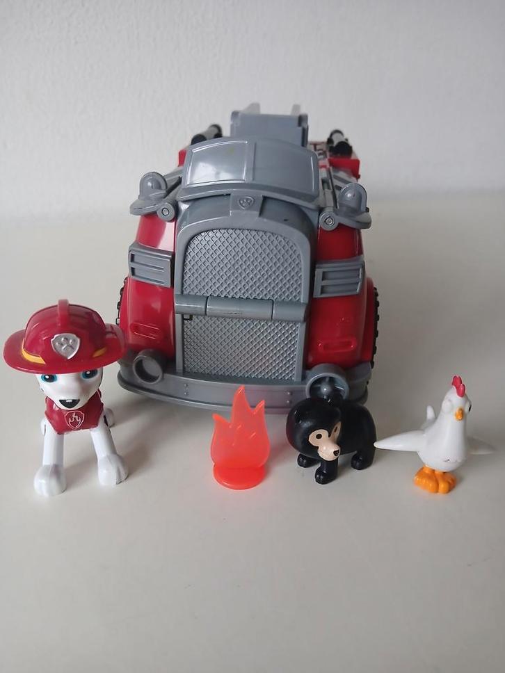 Paw patrol Marshall uitklapbare brandweerauto, Kinderen en Baby's, Speelgoed | Speelgoedvoertuigen, Zo goed als nieuw, Ophalen