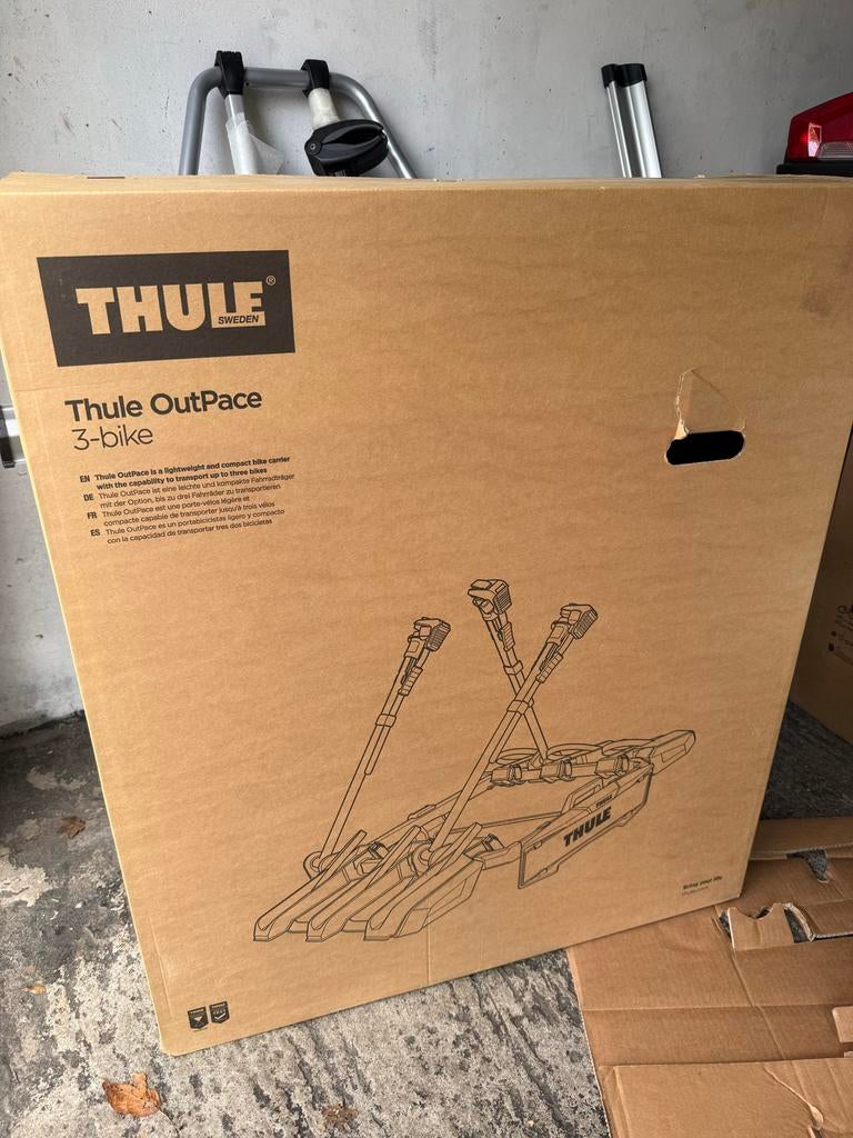 Thule Outpace 90131 3-fietsendrager - OP=OP actie CamperCoen, Auto diversen, 3 fietsen of meer, Ophalen of Verzenden, Trekhaakdrager