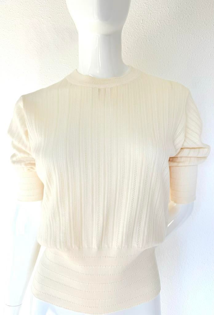 AIAYU LUXE CASHMERE TOP, CREME, MAAT S (NEW €349)💛💛💛, Ophalen of Verzenden, Zo goed als nieuw, Maat 36 (S), Overige kleuren